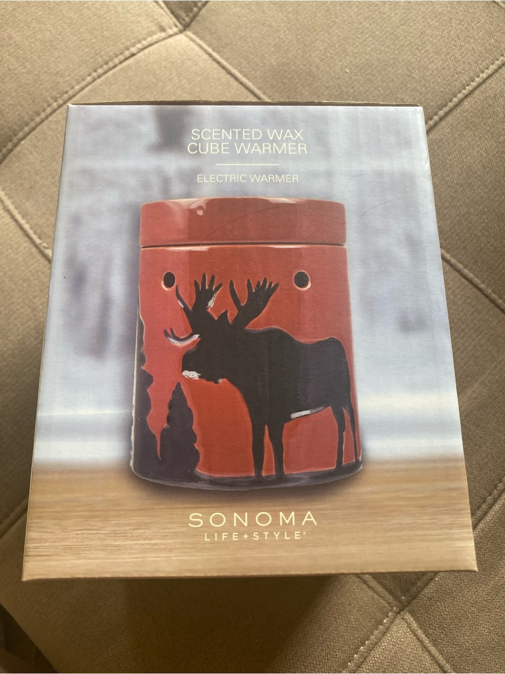 Sonoma Red Ceramic Moose Wax Cube Electric Warmer - Picture 4 of 7